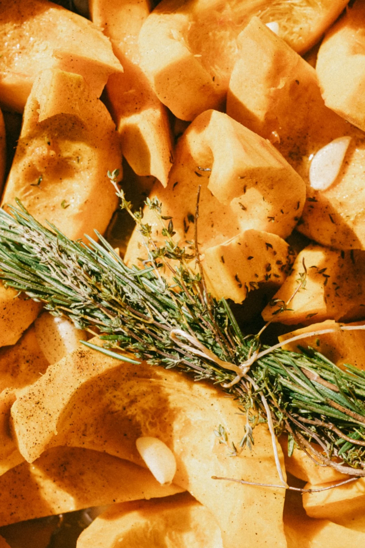 Légumes rôtis et herbes